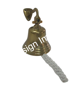 กระดิ่งสมอเรือสไตล์ยุโรปแนวชนบทกระดิ่งโลหะพร้อมเชือก - Product Image 2