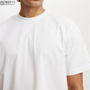 Luxury Oversized <b>Cropped</b> Tshirt <b>for</b> <b>Men</b> 280gsm 100% Cotton Plain White Branded Wholesale - Product Image 3