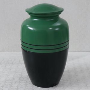 Belle urne de crémation artisanale avec un design linéaire pour garder les cendres d'humains ou d'animaux domestiques pendant longtemps comme mémoire - Product Image 5