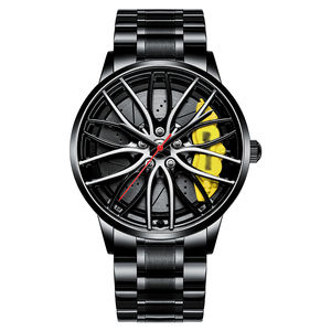 Original 3D oficial no Gyro Rim reloj de alta calidad al por mayor rueda relojes de cuarzo impermeable muñeca coche rueda reloj - Product Image 6