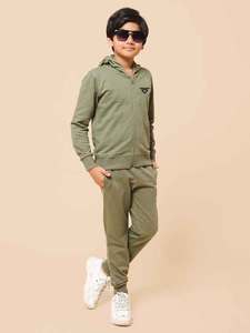 OEM Cotton Teen age Boys Clothes <b>Long</b> Jersey hooded hood and trousers Set 2pic Baby Tracksuits <b>Matching</b> Kids Clothing hoodieSuit - Product Image 2