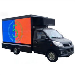 BEST OFFER USED 3 Sides P6 P5 P4 Foton 4*2 LHD Diesel New Manual Outdoor Screen <b>Rolling</b> Mobile Advertising LED Publicity Display - Product Image 1
