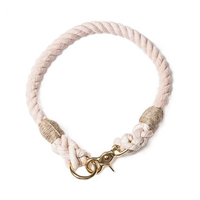Laisse de chien de luxe faite à la main collier pour animaux de compagnie solide corde de coton coloré poignée en cuir boucle argentée dentelle pour petits chiens de taille moyenne