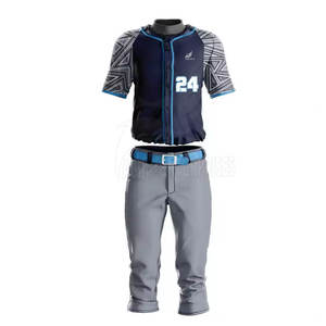Uniformes de Béisbol Deportivos para Hombre, de Alta Calidad, Ligeros, de Secado Rápido, Transpirables, 100% Poliéster, Talla Personalizada para Adultos - Product Image 1