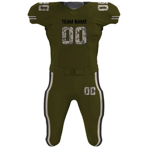 Camisetas de fútbol americano atlético de tela de secado rápido, uniformes de fútbol americano resistentes al sudor diseñados para juegos intensos - Product Image 3