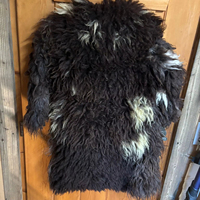 Manteau en fourrure de renard de Mongolie véritable, court, à capuche, pour femmes seniors, de haute qualité, écologique, à séchage rapide, motif 3D