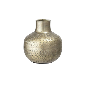 Exportateur de vases à fleurs en fer avec un beau pot de fleurs en métal poli doré pour la décoration intérieure Pot de fleurs en métal pour la décoration intérieure - Product Image 1