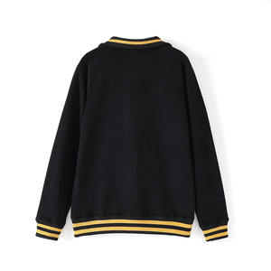 Sudadera Alpha Golden Strip Quarter Zip con dobladillo acanalado bordado letra griega pulóver estilo deportivo de invierno tejido 3D impreso - Product Image 3