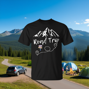 T-Shirt Coordinata per Squadra Familiare in Viaggio 2025, Outfit per Campeggio - Product Image 3