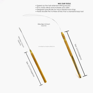 Kit d'outils d'extensions de cheveux professionnels outil de boucle de cheveux pince à micro perles conception ergonomique meilleure qualité - Product Image 2