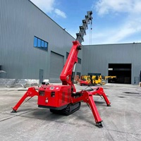 Nouvelle grue araignée télécommandée sur chenilles CE EPA EURO 5 de 3, 5 et 8 tonnes