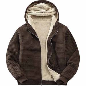 Men Hoodie With Drawstring Hood Thick Fleece Pullover Sweatshirt <b>Winter</b> <b>Warm</b> Casual Cotton Streetwear uploaded by <b>Dress</b> Sports - Product Image 1