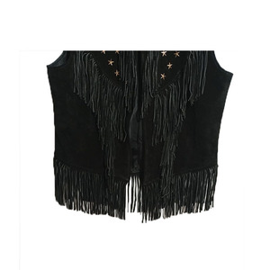 Chalecos de cuero de vaquera genuinos hechos a medida para mujer OEM - Product Image 4