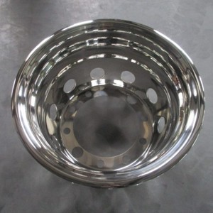 Cubierta de rueda trasera de acero inoxidable 225x9 Protección de rueda duradera - Product Image 1