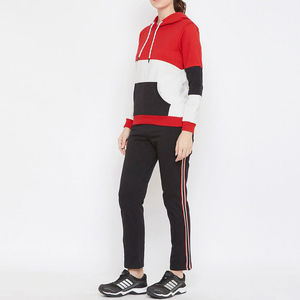 Ensemble de survêtement pour femmes grande taille imprimé de haute qualité, deux pièces, pour l'entraînement, la salle de sport, le fitness, 100% coton - Product Image 4