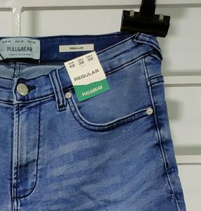 กางเกงยีนส์ขาสั้นผ้าฝ้าย100% สำหรับผู้ชาย, กางเกงยีนส์ผ้าอีลาสติกสไตล์ระบายอากาศได้ดีซักได้ - Product Image 2