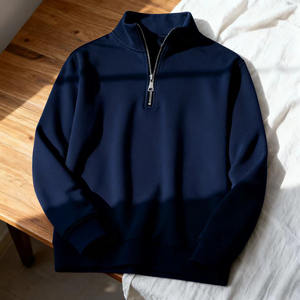 เสื้อสเวตเชิ้ตแฟชั่นทรงหลวม คอตั้ง สไตล์ใหม่ ฤดูใบไม้ร่วง/ฤดูหนาว ปักโลโก้ตามสั่ง ราคาโรงงานจากบังกลาเทศและจีน - Product Image 6