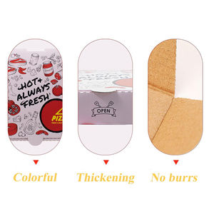 Cajas de pizza, 7x7x1,6 pulgadas Cajas de pizza corrugadas Kraft Patrón de barbacoa Impresión Contenedores de cartón para llevar Pizza, Cak - Product Image 4