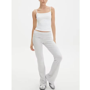 Customized Buttery Scrunch Butt High Waist Gym Fitness Workout Flare Yoga Bamboo Fiber Plus Size <b>Women's</b> <b>Leggings</b> from Pakistan - Product Image 2