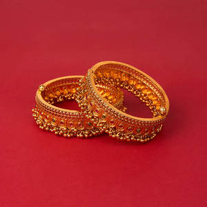 กำไลแฟชั่นแบบเปิดได้แนวโบราณชุบทองขายดีที่สุด - Product Image 1