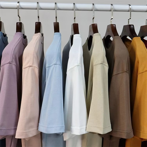 High Quality 100% Cotton Custom <b>Men</b> Plain T-<b>Shirt</b> Heavyweight Streetwear Loose Short-Sleeved O-Neck Embroidered Breathable Quick - Product Image 3