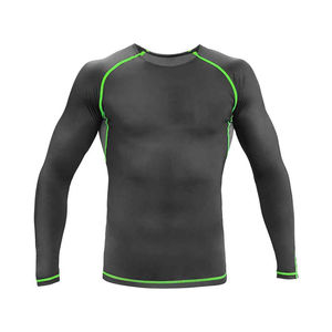 Venta al por mayor Rash Guard manga corta Spandex Rash Guard para gimnasio entrenamiento correr entrenamiento logotipo personalizado Rash Guard OEM personalizado - Product Image 1