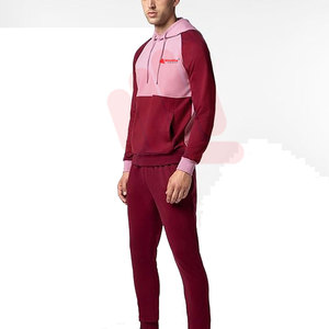 Ensemble de survêtements d'hiver personnalisés pour hommes avec capuche, vente en gros, couleur marron entièrement personnalisable, tenue d'entraînement - Product Image 3