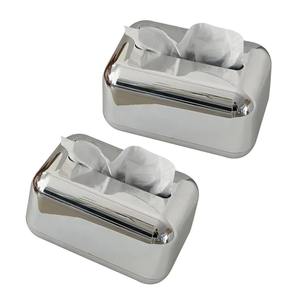 Porte-boîte à mouchoirs en métal durable écologique personnalisé de haute qualité Design moderne Kraft marque mondiale Look de qualité supérieure dessus de table - Product Image 3