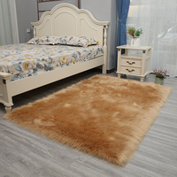 Alfombra Decorativa Personalizada de Lana y Seda, 5-6mm de Grosor, Forma de Corazón, Suave, Lavable, para Cuarto de Niños, con Patrón de Color Sólido