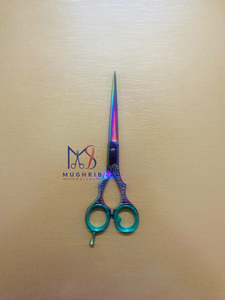 กรรไกรตัดผมมืออาชีพ สแตนเลสเคลือบสีหลากหลาย ดีไซน์คลาสสิคพิเศษ - Product Image 5