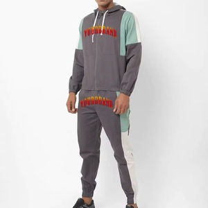 Ensemble de survêtement coupe-vent pour homme avec logo personnalisé de haute qualité 100% imperméable avec fermeture éclair pour la saison hivernale - Product Image 1