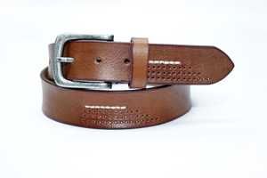 Ceinture à boucle ardillon en alliage d'affaires décontractées Ceinture à boucle ardillon en cuir de vachette pour homme Ceinture habillée au design classique - Product Image 6