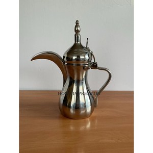 Nouveau Style moderne Durable métal arabe cafetière Dallah pour Restaurant hôtel servant utiliser cafetière Dallah café servant Pot - Product Image 5