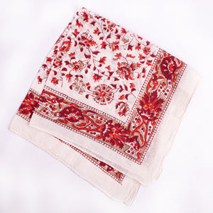 Bandana en coton écologique imprimé à la main, motif floral, couvre-chef unisexe, motifs multicolores vifs, pour le sport, les activités de plein air et le quotidien - Product Image 6