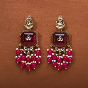 Hermosos pendientes de araña de moda occidental Indo con chapado en Mehndi a un precio razonable - Product Image 6