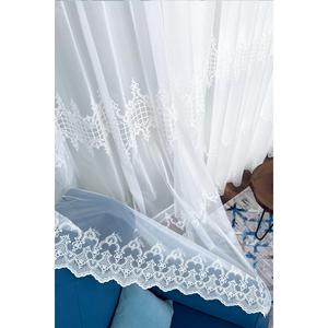 Tenda in Tulle osso bianco 150x200 tenda drappeggiata a pieghe ravvicinate