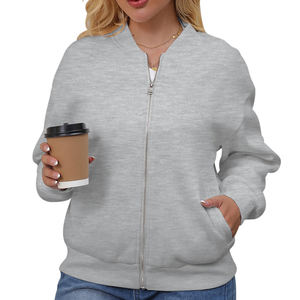 Blouson Bomber Femme Léger Couleur Unie pour Extérieur – Faible MOQ – Fournisseur Direct Usine - Product Image 1