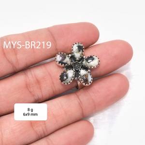 Anillos de Plata 925 con Piedra de Jaspe Búfalo, Anillos de Alto Pulido, Anillos de Plata de Ley 925 y Joyería a Precio de Mayoreo - Product Image 1