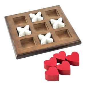 Jeu de société Tic Tac Toe en bois 3D familial pour enfants de 5 à 7 ans, améliore les accessoires de jeu - Product Image 4