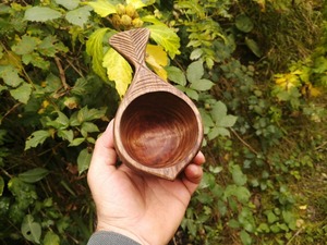 Mug à thé Kuksa en bois élégant pour la collection de cuisine, mug en bois Kuksa adapté aux voyages en plein air, pour la randonnée à prix avantageux - Product Image 4