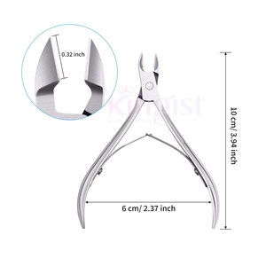 Pince à cuticules en acier inoxydable de haute qualité pour manucure et pédicure pour les doigts pour le soin des ongles et la coupe des cuticules - Product Image 3