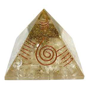 Vente en gros Pyramide en cristal de quartz clair énergie spirituelle nettoyage méditation cadeau poli Orgone pour guérir amour Souvenir - Product Image 3