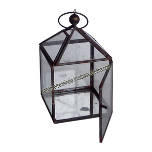 Linterna decorativa de metal de hierro para mesa más vendida con vidrio para el hogar, restaurante, Hotel, decoración de fiesta de Navidad - Product Image 1