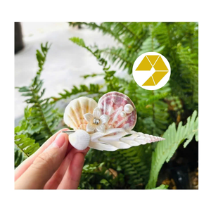 Seashells <b>Hair</b> Clip Natural Beach Shell Ornament Made By Vietnam Supplier <b>For</b> Fashion And Gift Shops - Product Image 6