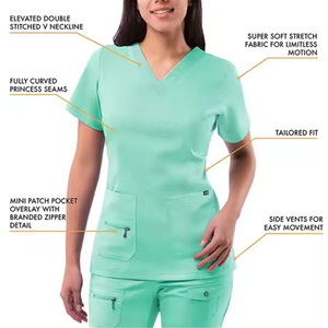OEM Wholesale Medical Nurse Uniform <b>Set</b> Hospital Scrubs for <b>Doctor</b> Clinics Hot Sale Scrub Tops Pant Working Uniforms - Product Image 3