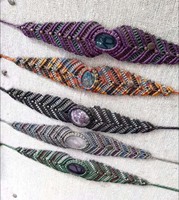 Bracelet en macramé motif floral multi-perles, tendance, cadeau pour étudiante, bijoux fabriqués en Inde, pour fête et fiançailles