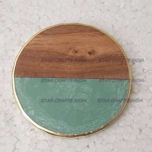 Posavasos de resina de madera con logotipo personalizado de alta calidad, decoración de mesa de desayuno japonesa única, utensilios de cocina para el hogar usados - Product Image 5