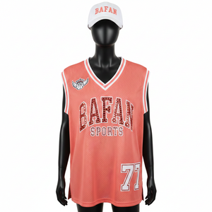 Camiseta de Baloncesto para Mujer, Premium, de Secado Rápido, Malla de Poliéster de 155 GSM, Sensación Suave, Sin Mangas, Logotipo Personalizado, Ropa de Entrenamiento de Algodón - Product Image 6