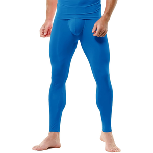 Joggers en coton léger pour hommes Cool Dry Sports Compression Lounge Pants Taille élastique Fermeture Graphique Jersey Leggings Running - Product Image 6