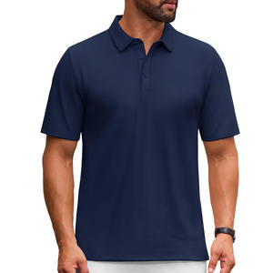 Polo uni pour homme Respirant Séchage rapide Anti-froissement Anti-boulochage Anti-rétrécissement Polo écologique pour homme - Product Image 2